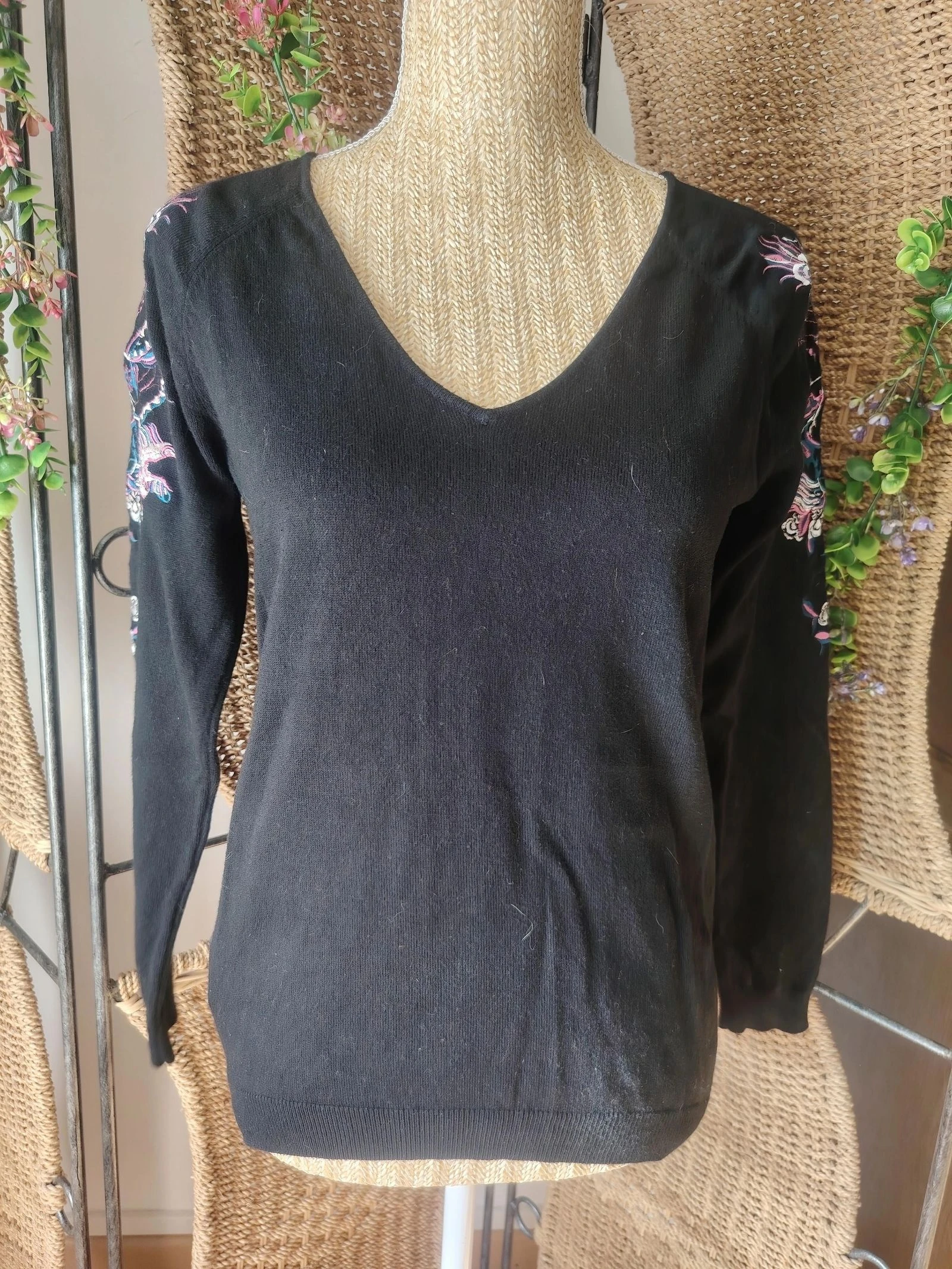 Pull brodé femme 36 Promod  – photo 2